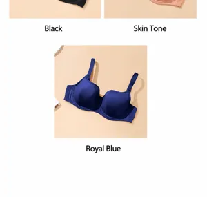 Plus size full cup bra soft underwire comfortable gather support daily underwear for women