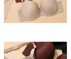 Plus size push up bra set full cup underwire supportive underwear for women comfortable fit