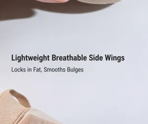 Plus size breathable push-up bra detail showing lightweight side wing and support features.