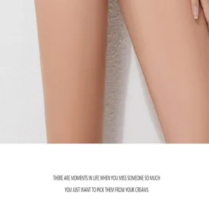 Detailed view of women breathable skin tone leggings, showing smooth texture and fit.