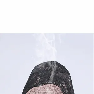 Close-up detail of black lace full cup bra, showing breathable thin mesh design and textures.