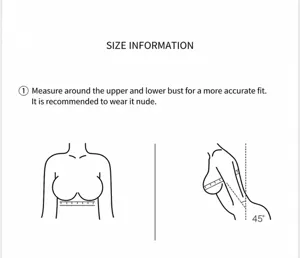 Comfortable plus size bra and panties set fabric and color details with measurement guide.