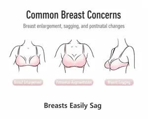Plus size bra detail showing anti sagging and gathering features for large bust support.