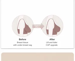 Detail view of push up bra design, focusing on side support, full coverage, and lifting effect.