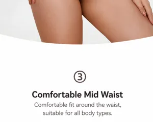 Plus size women mid-waist breathable lace cotton underwear comfortable summer panties