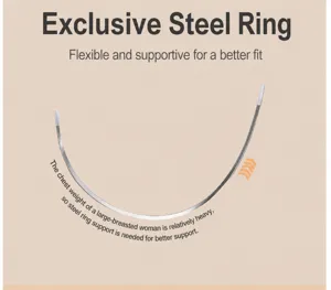 Replacement bra underwire for plus size women underwear supportive curved steel wire accessories