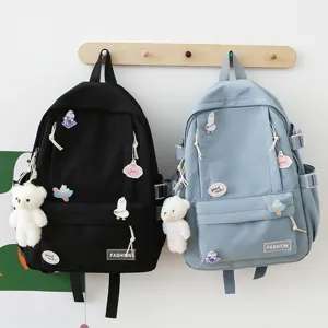 Zaino casual in tela grande capacita borsa da scuola elegante per donne e ragazze alla moda