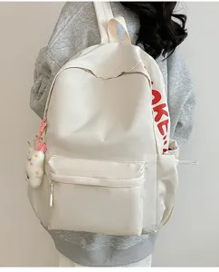 Japanese minimalist large-capacity student backpack casual lightweight campus school bag
