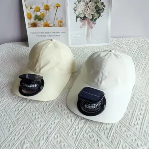 Summer new solar charging fan baseball cap quick drying outdoor sunshade sports hat