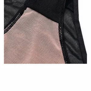 Breathable women underwear detail shot, 100% cotton crotch lining for comfortable daily wear.