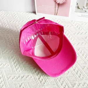 Pink women baseball cap casual sun hat adjustable fashion outdoor sports streetwear snapback