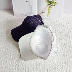 Women rhinestone lattice half empty top sun visor baseball cap casual outdoor hat