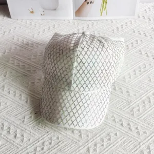 Rhinestone diamond lattice baseball cap fashion glittering crystal bling hat for women outdoor