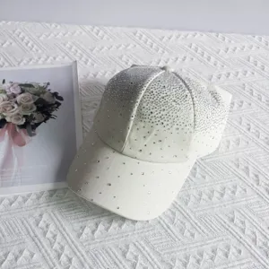 Women rhinestone baseball cap sparkly star design chic sunshade hat for summer travel