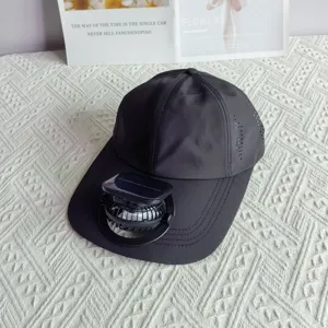 Solar powered cooling fan baseball cap quick dry sun protection hat for outdoor summer sports