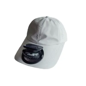 Summer solar charging fan baseball cap with quick dry fabric and adjustable wind speed.