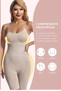 Women one-piece shapewear body shaper tummy control waist trainer compression camisole.