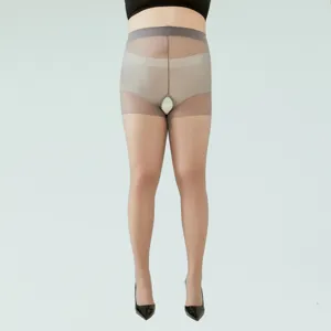 Open kruis doorschijnende panty grote maat voor vrouwen sexy ultra dunne kousen stijlvol