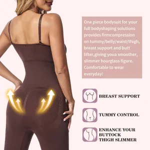 One-piece shapewear bodysuit for women tummy control waist trainer butt lifter thigh slimmer