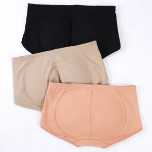 Women Padded Panties Butt Lifter Shapewear Nylon Tummy Control Hip Enhancer Briefs Seamless Look Body Shaper Underwear