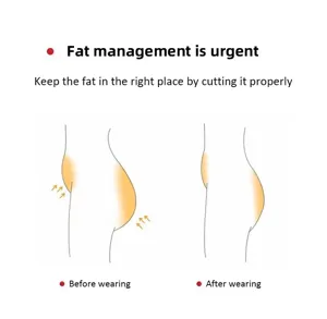 Bodyshaper Effekt Diagramm zeigt Bauchweg und Taillenformung für Damen Kleidung.