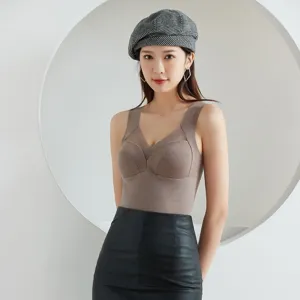 Thermo Fleece Unterhemd mit integriertem BH für Damen, winterliches Thermo Oberteil.