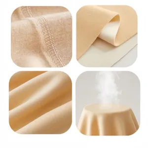Thermal fleece lined seamless vest fabric detail views, warm and soft autumn winter material.