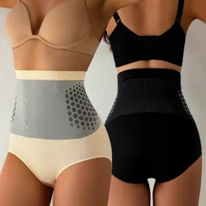 Women Seamless High Waist Tummy Control Panties Postpartum Body Shaper Butt Lifter Shapewear Slimming Underwear Briefs