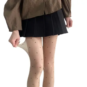 Femme collants transparents ultra fins a pois mignons bas transparents ete vetement quotidien