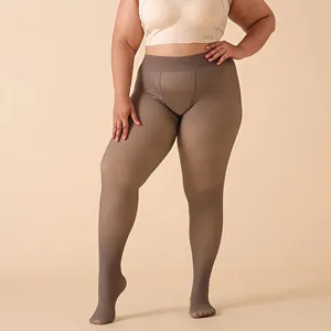 Plus size fleece lined winter warm leggings for women thick thermal tights new styles