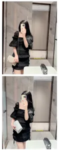Stylish pleated clutch bag with chain strap for women, elegant evening party accessory.