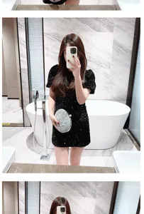 Stunning silver rhinestone clutch bag detail view, sparkling evening purse for party events.