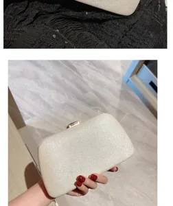 Elegant glitter evening clutch bag for women, perfect for banquet and party dresses.