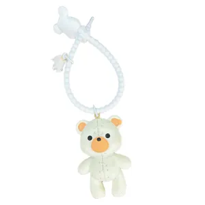 Lindo Dibujo Animado Oso Cosido Bolso Colgante Llavero Resina Oso Regalo Vista Principal