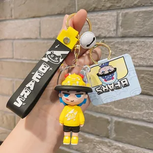 PVC magic weirdo keychain bag pendant cute cartoon designer toy key ring accessories for couple gift