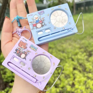 Mini Portachiavi Elettronico Batteria Creativo Animale Cartone Animato Pianoforte Pendente Musica Giocattolo Zaino Fascino Per Bambini Regalo