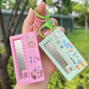 Mini electronic piano keychain toy pocket music player cute stress relief bag charm gift