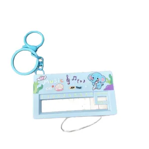 Handheld electronic piano keychain cute elephant music toy sensory decompression pendant gift