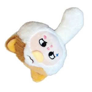 Leuke cartoon pluche pop hanger pluizige sleutelhanger tas charm dier speelgoed