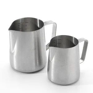 Stainless Steel Coffee Latte Art Pitcher Retro Embossed Spouted Milk Frothing Cup Barista Espresso Tool