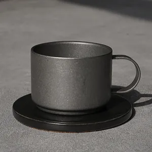 Retro 304 Roestvrijstalen Koffiekop Dubbelwandig Geïsoleerd Metalen Latte Cappuccino Mok Theekop Thuis Kantoor Drinkgerei