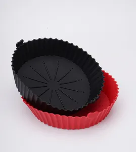 Reusable silicone air fryer liner heat-resistant baking mat non-stick cake mold accessory