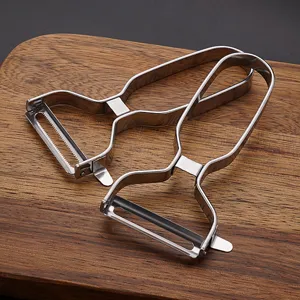 Set pelapatate in acciaio inossidabile, tagliaverdure multifunzione per cucina.