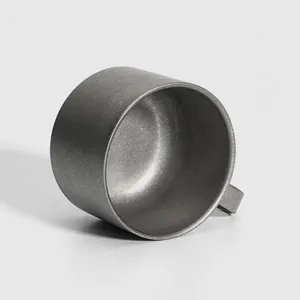 Roestvrijstalen koffiekopje retro espresso mok 100ml metalen latte kopje thee drinkgerei