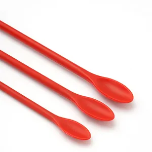 Mini spatola in silicone set da 3 per vasetti cosmetici e bottiglie manico lungo