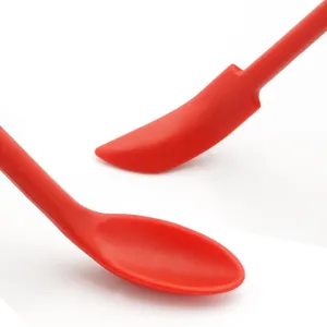 Mini set di spatole in silicone raschietto per bottiglie cosmetiche a doppia estremità