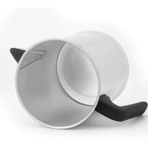Caffettiera moka in alluminio e bollitore per tè con filtro per uso domestico o commerciale.