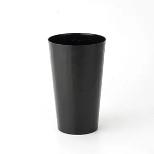 Japanischer schwarzer Aluminium Becher gehämmert Outdoor Bierbecher Metall Trinkbecher