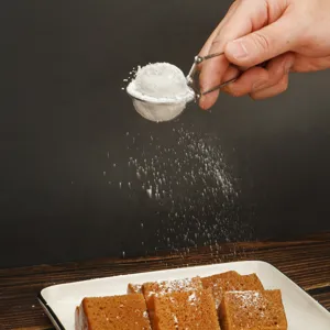 Roestvrijstalen Handheld Meelzeef Theezeef Fijne Maas Poeder Shaker Bakgereedschap Keuken Gadget Voor Thuis Bakkerij