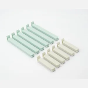Set van 12 plastic snack sluitingsclips, voedselzak vochtbestendige afdichtingsclip.